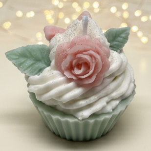 Cupcake-Duftkerze "Rosalie"