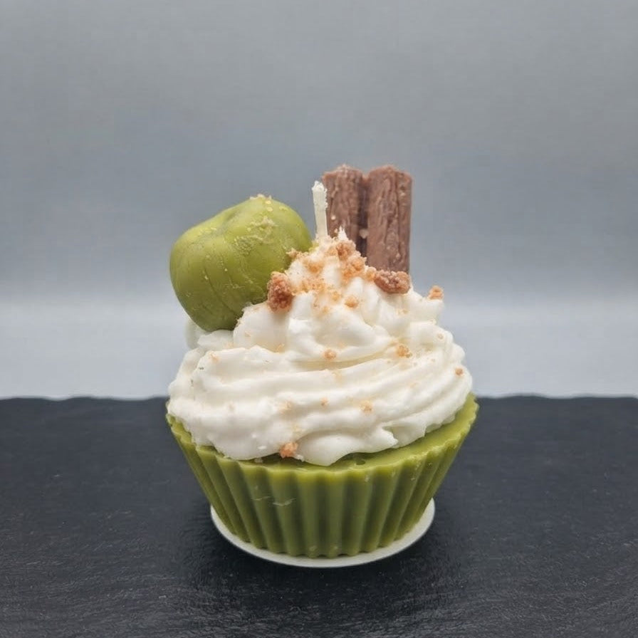 Saurer Apfel-Zimt Cupcakekerze - Kleine Auszeit für die Seele