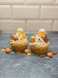 Kleine Herbstwärme Cupcakekerze - Wärme und Geborgenheit für dein Zuhause